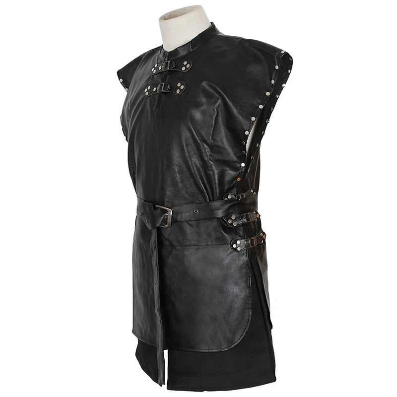 Para Juego de Tronos Jon Nieve Disfraz Disfraz Halloween Fiesta Elegante Hombre Conjunto Foto 4 de 4