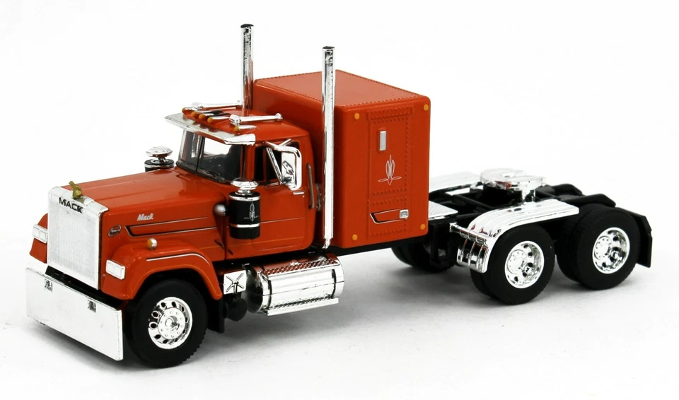 2022 DCP 1:64 *ORANGE* Mack Super-Liner w/BLACK Talbert 5553TA Trailer *NIB* - Image 4 of 4