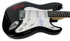 Damiano David MANESKIN Signed Autograph Electric Guitar Singer Beckett COA Damiano David MANESKIN Signed Autograph Electric Guitar Singer Beckett COA
