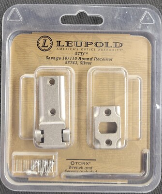 Leupold STD Savage 10 / 110 Scope Mounts Round Receiver, Silver