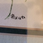 Framed Double Matted Original Floral Color Drawing - Signed/Dated  Roxie 82 — photo 6