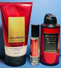   AVE  MEN'S  BOURBON  3PC GIFT SET  Bath  Body Works  SHIPS FREE 