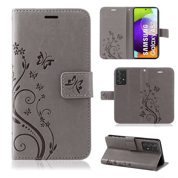 Handy Tasche FüR Samsung Galaxy A52 HüLle Case Schutz Tpu Schale Etui BuchhüLle-image