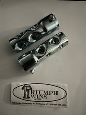 Deflector universal para tubos de escape de 1 1/2" par de 4" de longitud (2)