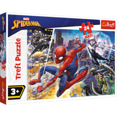 Puzzle maxi 24 elementy. Nieustraszony Spider-Man