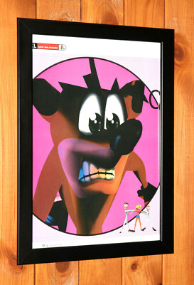 Crash Bandicoot PS1 Sony PlayStation Game Promo Poster Rare