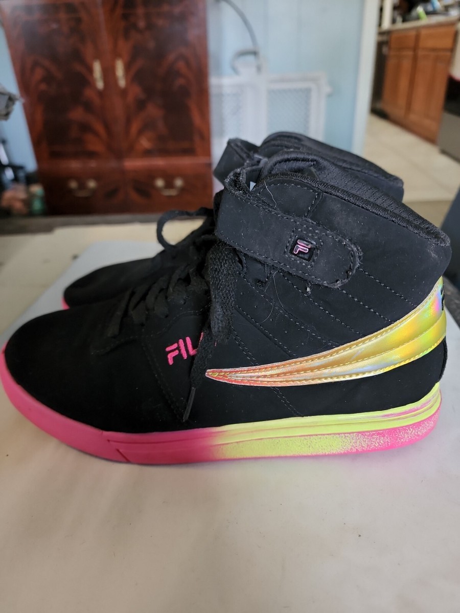 Fila Kids Vulc 13 3FM01113-044 Black Pink Casual Shoes