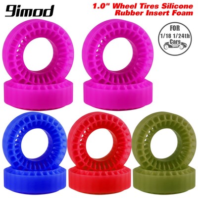 4pcs 1,0'' Reifen Einsätze Silikon 55mm für 1/18 1/24 RC Crawler Car TRX4M SCX24