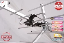 Long Range Yagi Outdoor TV Antenna 300 Mile w/ Pole for UHF VHF FM Signals