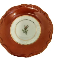 Maria Theresia Rosebud Red Saucer RW Bavaria Germany Fine Porcelain