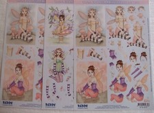 3 sheets Caron Vinson Die Cuts Reddy Creative Pixies/fairies Du/m/u/p/5 (CH)