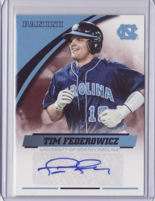 2016 Panini Collegiate North Carolina Autogramm Tim Federowicz Autogramm - flach S/H