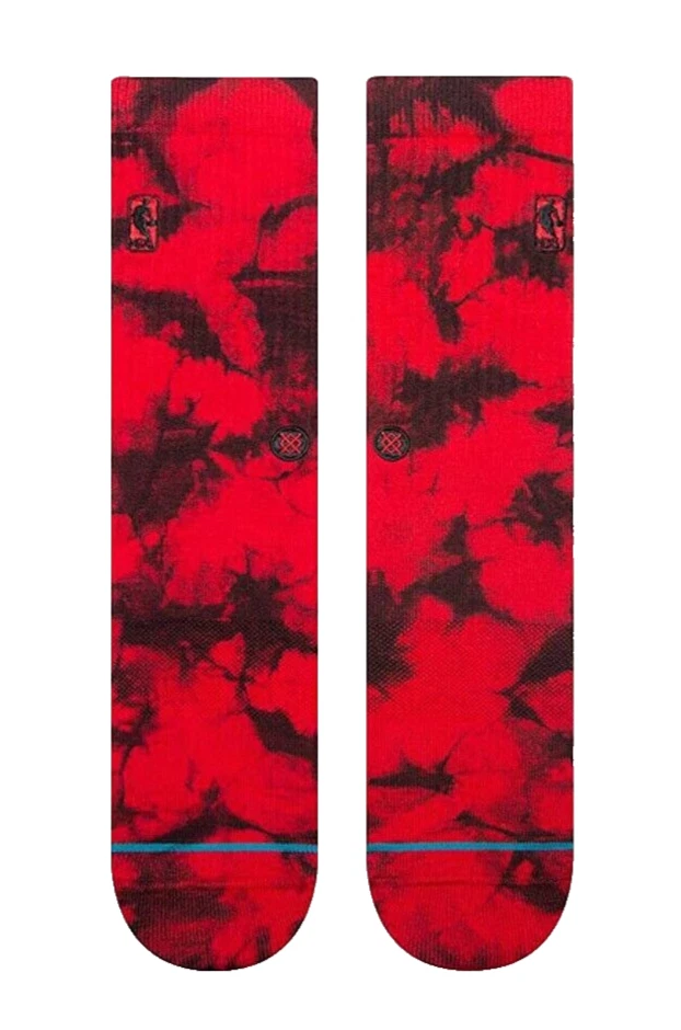 Stance, Dye Red, NBA Logoman, Crew Height Socks