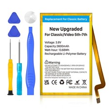3600mAh High Capacity Replacement Battery For iPod Classic/Video Thin 5th7th