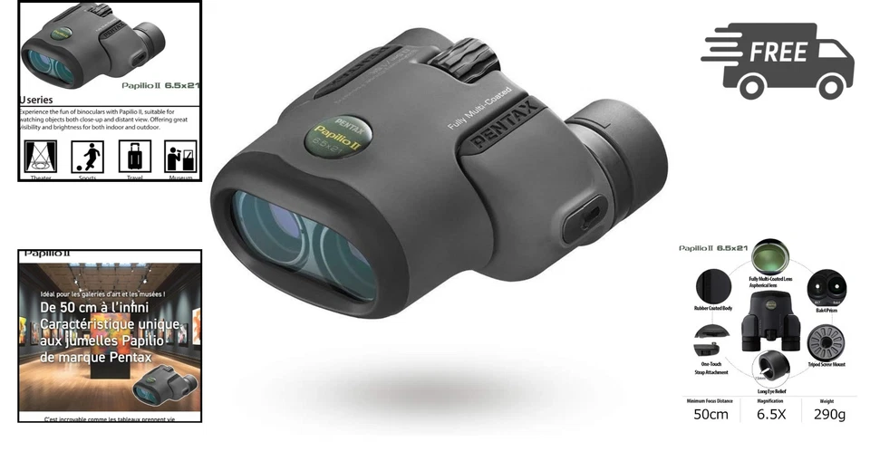 Binoculars 6.5x21 Compact Waterproof Multi-Layer Coated for Outdoors - Image 2 of 4