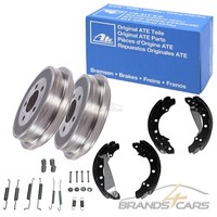Ate 2X Bremstrommel Ø200+BREMSBACKEN+ZUBEHÖR Hinten FÜR Skoda Fabia 5J 07-14 6Y
