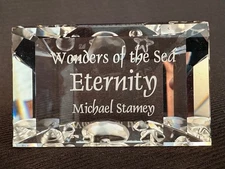 Swarovski Crystal SCS 2006 Title Plaque Wonders Of The Sea Eternity 855626 New