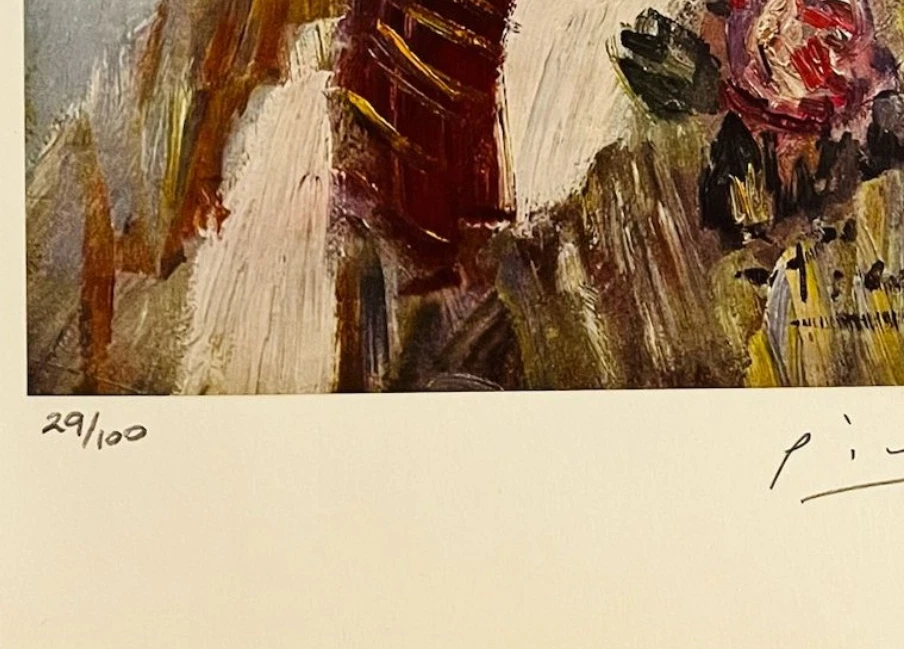 Pablo Picasso - Impresión original firmada con certificado de autenticidad y valoración de $3,500.!*.-. Foto 4 de 4