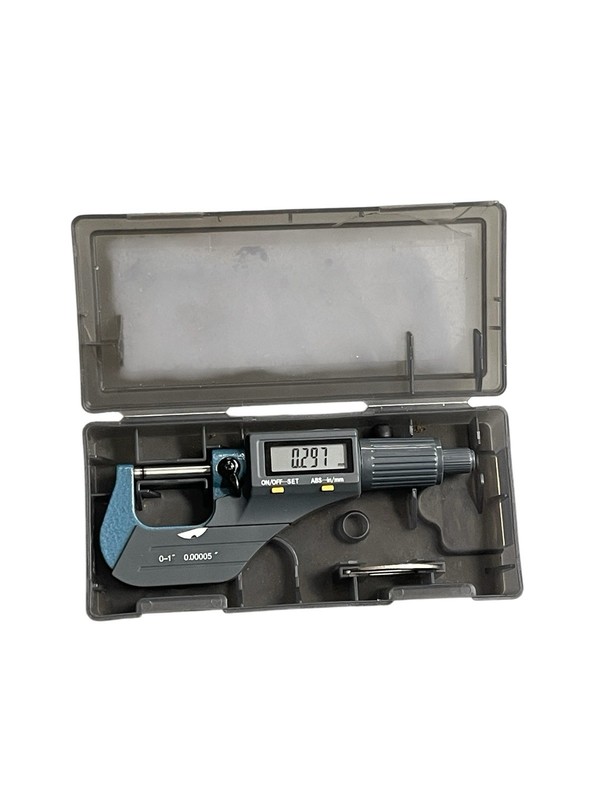 Unbranded Digital Micrometer 0-1" with Case Good Condition*412