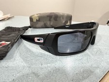 Oakley Gascan Sunglasses Matte Black with USA Flag