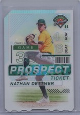 2024 Panini Prospect Edition #109 Nathan Dettmer Ticket Stub Holo #/38