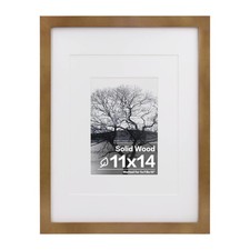 11x14 Picture Frame Made of Solid Wood with Plexiglass, Display Pictures 5x7/...