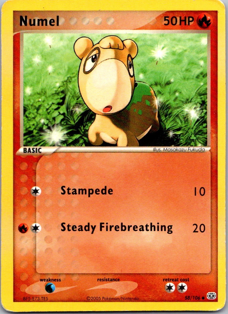 EX Emerald #58/106 Numel