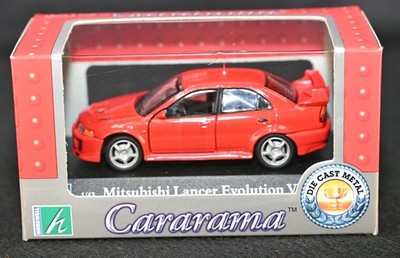 Cararama Hongwell 1/43 Mitsubishi Lancer Evolution V Diecast - Red - BNIB
