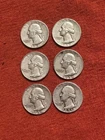 lot 1951, 1951 1956, 1956, 1957, 1960 Silver Quarters