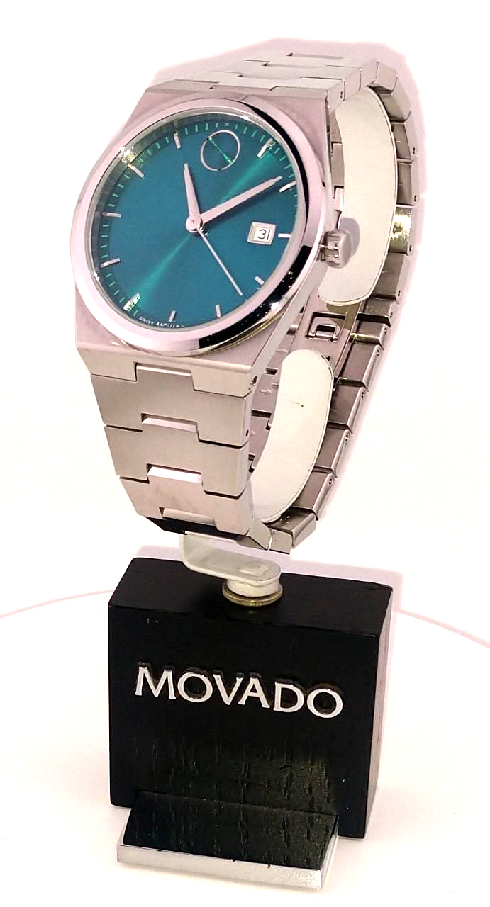 Movado Men's BOLD Quest Exquisite Timepiece With Sea Green Dial, #01.1.14.2021