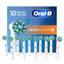 Oral-B Cross Action X - Replacement Brush Heads-  10 Count Open Box Description
