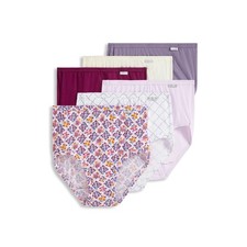 Jockey Women's 100 Cotton Elance Brief - 6 Pack