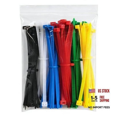 120Pcs 6Inch Cable Zip Ties, Assorted Sizes, Multi-Purpose Multi-Color Mix