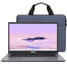 ASUS CX34 14" FHD Chromebook Plus Laptop - 8GB Memory, 128GB SSD Rock Grey  Bag