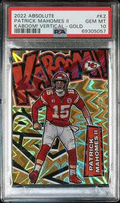 #ad CHASERRRR 2022 Panini Absolute Kaboom Vertical Patrick Mahomes 10 CHASER $10.00