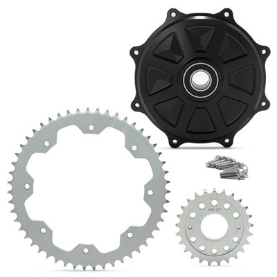 25T+51T Zahnrad Kettenrad Konversion für Harley Touring Road King FLHR 2009-2024