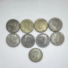 Kennedy Half Dollar 50C Coins Lot of 9 Circulated Uncertified Collectible
