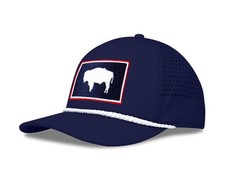 Adjustable Snapback Trucker Cap - Jetset Series (Wyoming, Pacific Blue)
