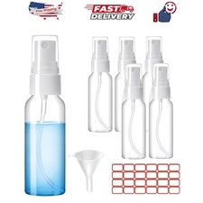 Spray Bottles, 1oz/30ml Clear Empty Fine Mist Plastic Mini Travel Bottle Set,...