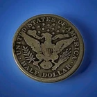 1907 Barber Half Dollar Silver Coin United States