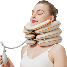 Inflatable Cervical Neck Traction Device Stretcher Decompression Pain Relief