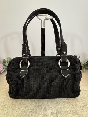 The Sak Mini Bag Black Purse Double Handle Zip Top Y2K 90s 00s