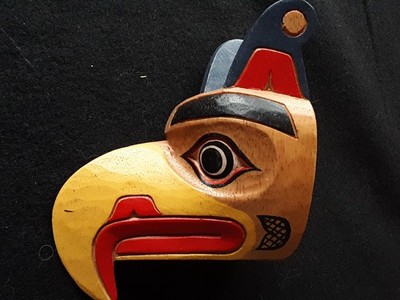 NORTHWEST COAST CLASSIC DESIGN, ''EAGLE''  EFFIGY MASK, WY-0626*08434