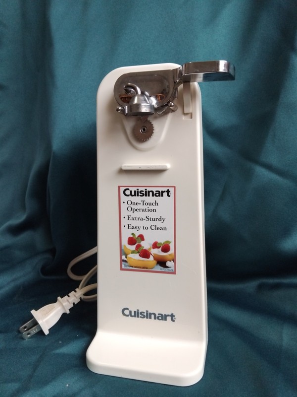 Cuisinart Deluxe Electric Can Opener - Chrome And White