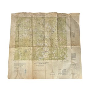 AMS L751 Korean WAR Topographic Map with coordinates for attack 1:50,000 1950