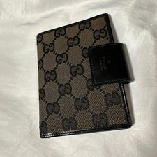 Used Vintage GUCCI Notebook Brown GG Canvas
