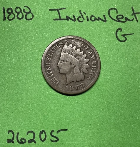 1888 Indian Head Cent / Penny 1c GD Good