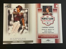 CARSON TUCKER 2019 Perfect Game Card LEAF
