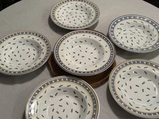 Williams Sonoma Tournesol Italy 9 3/4” Soup Pasta Bowls Set Of 6