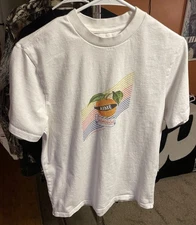 Aime Leon Dore ALD Orange Import T Shirt Mens XS 2021 The Worlds Borough RARE!